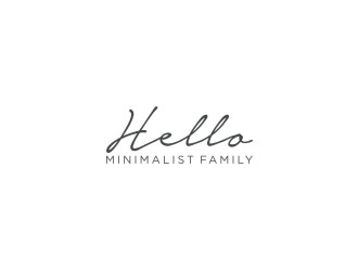 Hello Minimalist Family logo design by bricton