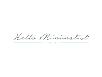 Hello Minimalist Family logo design by nurul_rizkon