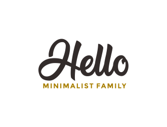 Hello Minimalist Family logo design by Girly