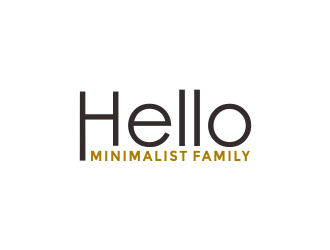Hello Minimalist Family logo design by Girly