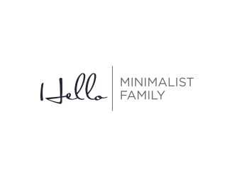 Hello Minimalist Family logo design by ammad