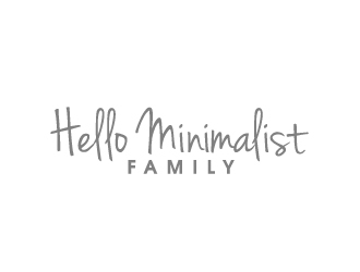 Hello Minimalist Family logo design by ElonStark