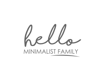 Hello Minimalist Family logo design by serprimero