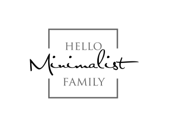 Hello Minimalist Family logo design by serprimero