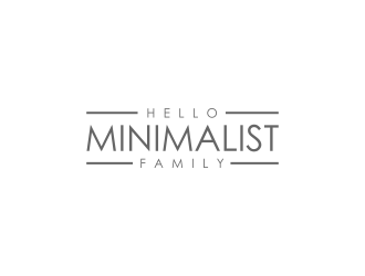 Hello Minimalist Family logo design by afra_art