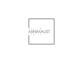Hello Minimalist Family logo design by afra_art