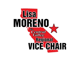 Lisa Moreno For Central Valley Regional Vice Chair  logo design by Marianne