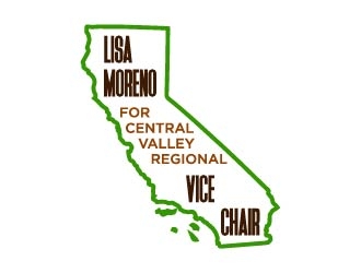 Lisa Moreno For Central Valley Regional Vice Chair  logo design by maserik