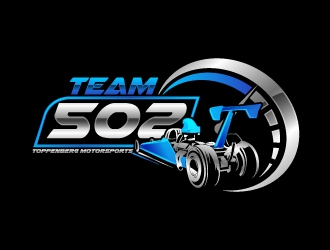 TEAM 502     TOPPENBERG MOTORSPORTS logo design by Aelius