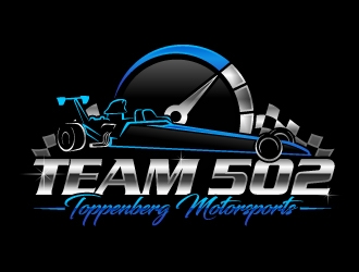 TEAM 502     TOPPENBERG MOTORSPORTS logo design by Aelius