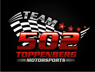 TEAM 502     TOPPENBERG MOTORSPORTS logo design by esso