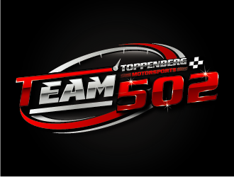 TEAM 502     TOPPENBERG MOTORSPORTS logo design by esso