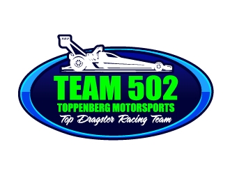 TEAM 502     TOPPENBERG MOTORSPORTS logo design by Ultimatum