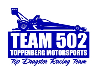 TEAM 502     TOPPENBERG MOTORSPORTS logo design by Ultimatum
