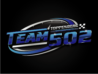 TEAM 502     TOPPENBERG MOTORSPORTS logo design by esso