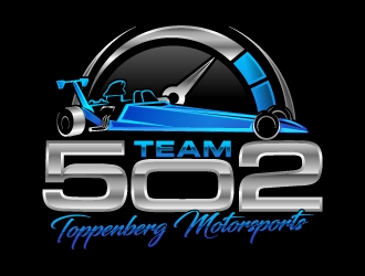 TEAM 502     TOPPENBERG MOTORSPORTS logo design by Aelius