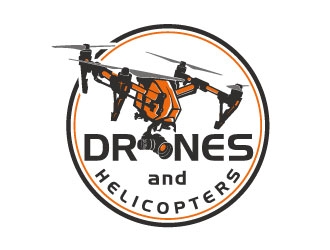 Drones and Helicopters logo design by DesignPal