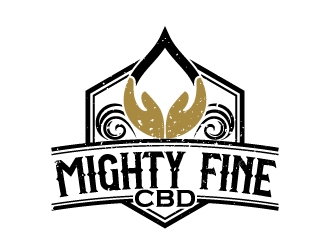 Mighty Fine CBD logo design by Aelius