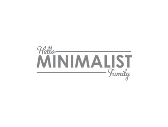 Hello Minimalist Family logo design by giphone