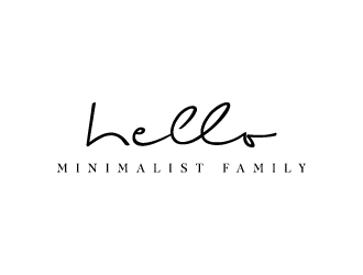 Hello Minimalist Family logo design by denfransko