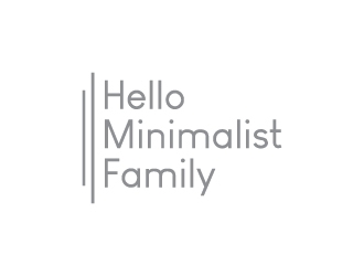 Hello Minimalist Family logo design by Fear