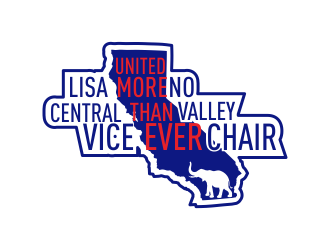 Lisa Moreno For Central Valley Regional Vice Chair  logo design by Greenlight
