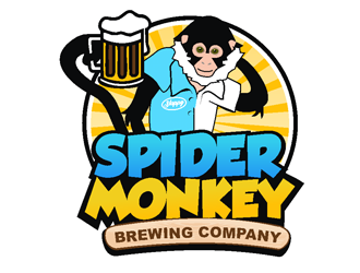 Spider Monkey Brewing Company logo design by coco