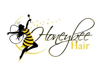 Honeybee-hair logo design by MAXR
