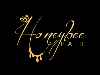 Honeybee-hair logo design by Suvendu