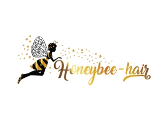 Honeybee-hair logo design by Roma