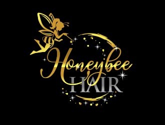 Honeybee-hair logo design by veron