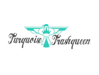 Turquoise Trashqueen logo design by logy_d