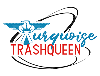 Turquoise Trashqueen logo design by zeta