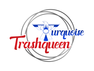 Turquoise Trashqueen logo design by Purwoko21