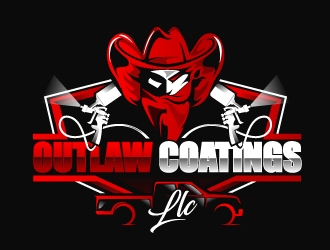 Outlaw Coatings, LLC logo design by Suvendu