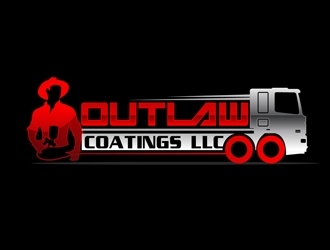 Outlaw Coatings, LLC logo design by DreamLogoDesign