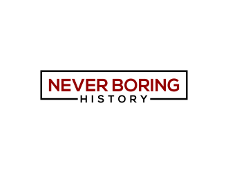 Never Boring History logo design by RIANW