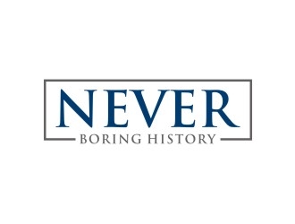 Never Boring History logo design by agil