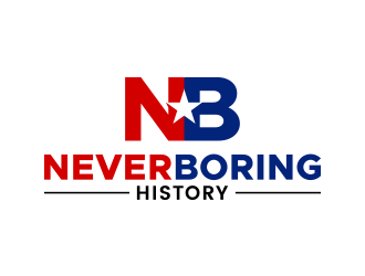 Never Boring History logo design by lexipej