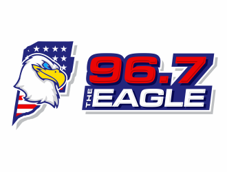 96.7 The Eagle logo design by jm77788