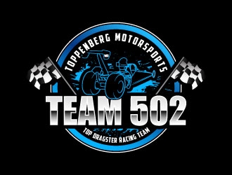 TEAM 502     TOPPENBERG MOTORSPORTS logo design by daywalker
