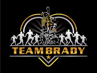 TeamBrady logo design by invento