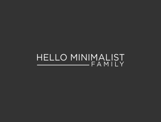 Hello Minimalist Family logo design by afra_art