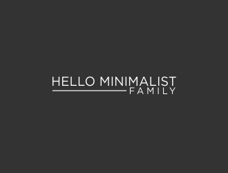 Hello Minimalist Family logo design by afra_art