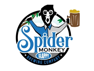 Spider Monkey Brewing Company logo design by DreamLogoDesign