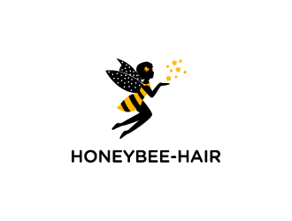 Honeybee-hair logo design by ketuq