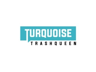 Turquoise Trashqueen logo design by EkoBooM