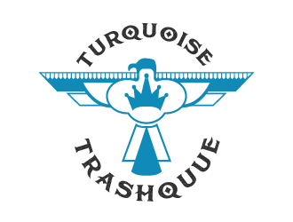 Turquoise Trashqueen logo design by logy_d