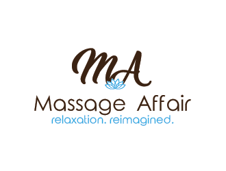 Massage Affair  logo design by SiliaD
