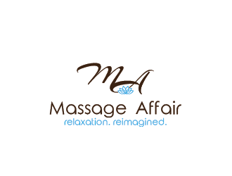 Massage Affair  logo design by SiliaD